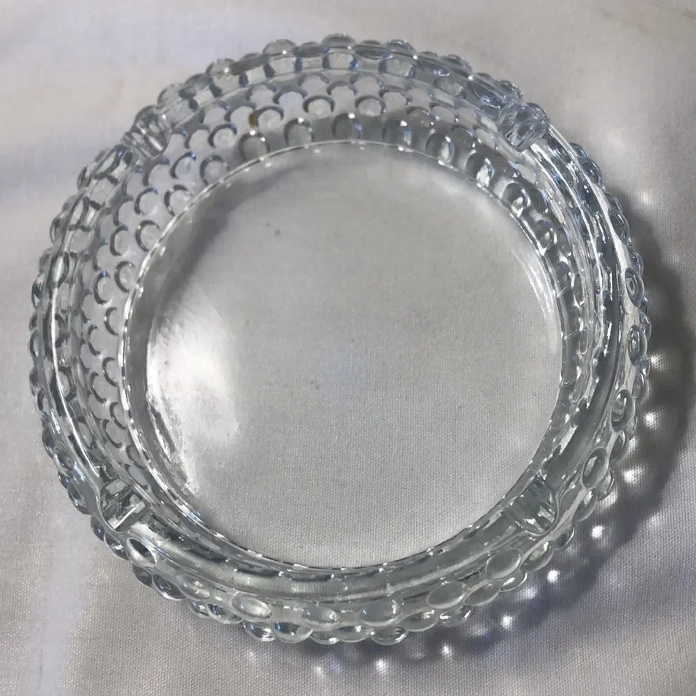 Vintage Glass Ashtray/Trinket Tray Non Smoking Home 4 3/4” X 1 1/4”